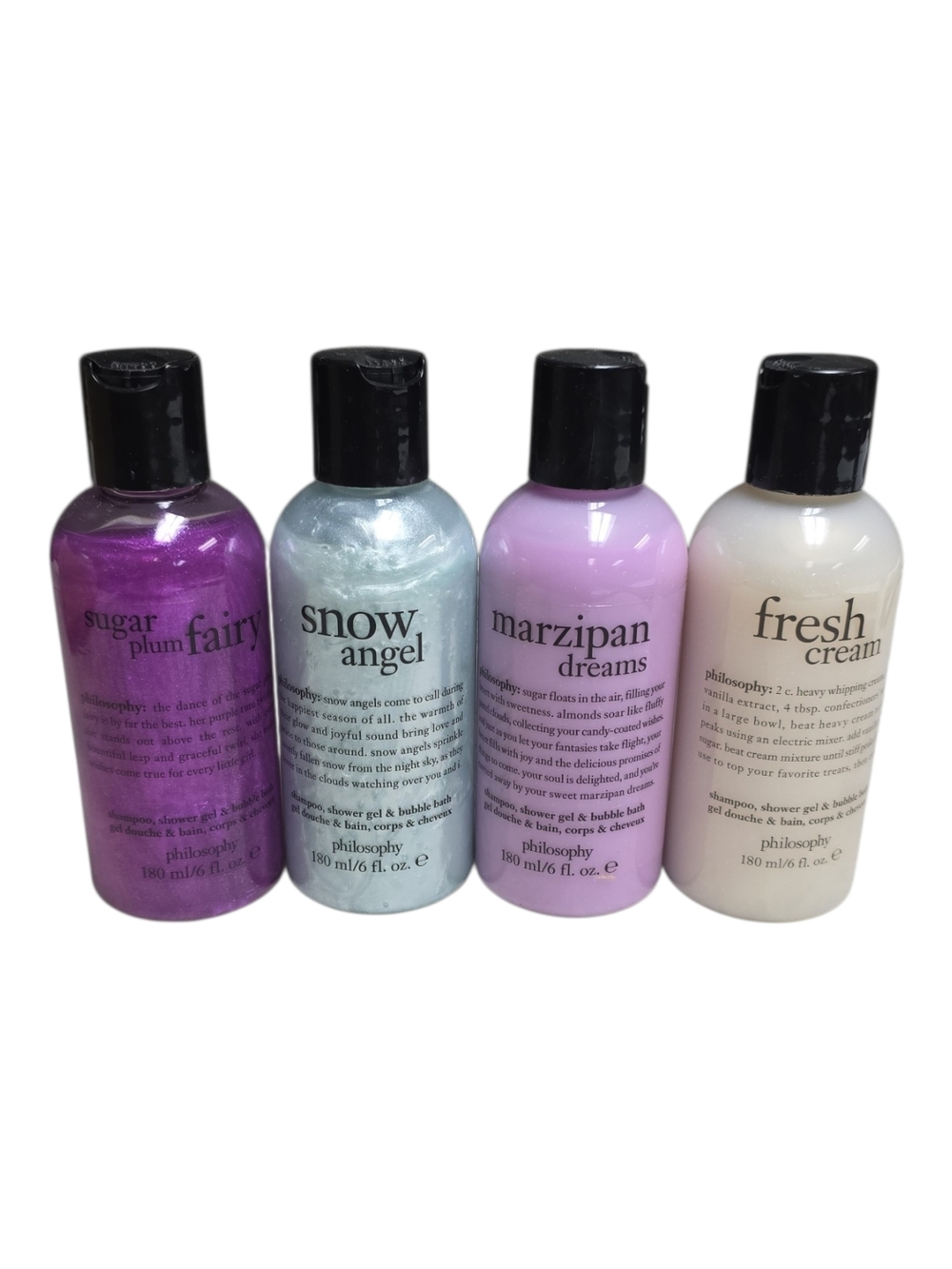 Philosophy Body Wash Set - Marzipan, Snow Angel,fresh Cream & Sugar Plum Fairy